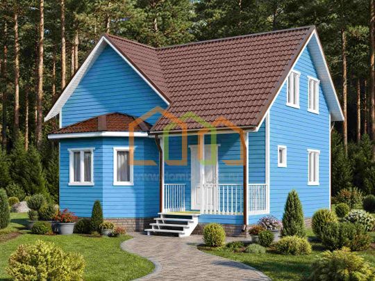 Каркасный дом 8х9