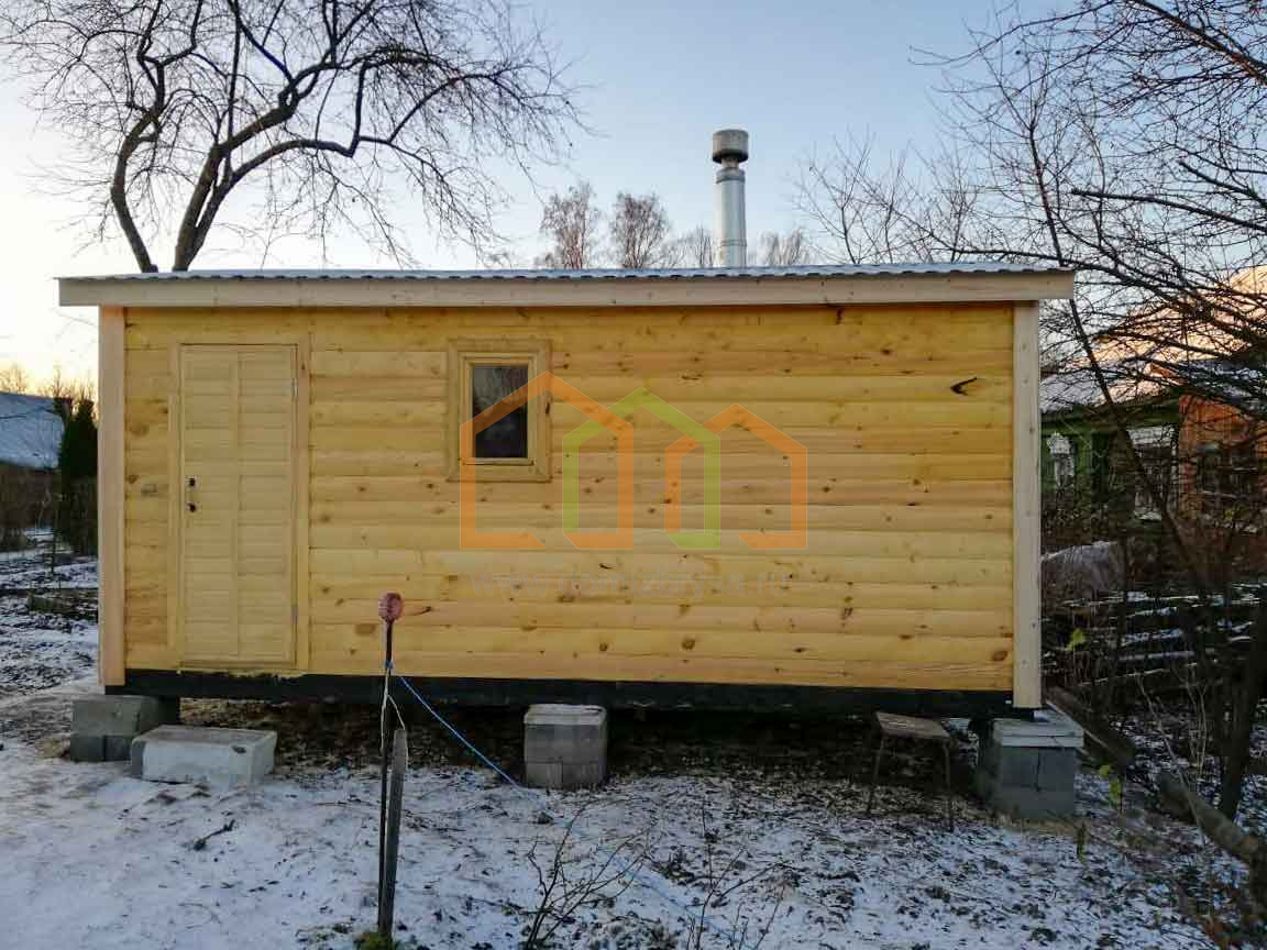 ПЕРЕВОЗНАЯ БАНЯ ИЗ БРУСА 4Х2,3